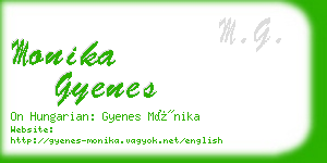 monika gyenes business card